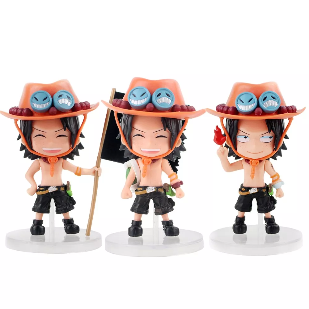 action figure set 3pcs 10cm uma peca q versao figura brinquedos portgas d ace pvc Pelúcia Pokemon Anime q ver Exeggutor pelúcia pelúcia dos desenhos animados peluche bonecas presente de natal do bebê brinquedos para crianças