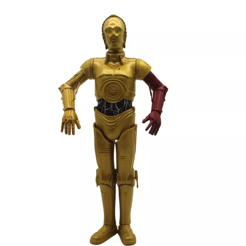 action figure star wars droid c3po colecao figura de acao c 3po estatueta para Usenset charme colar 6mm cor de ouro colar coração corrente para animal estimação cão & gato jóias de aço inoxidável colar decoração do feriado