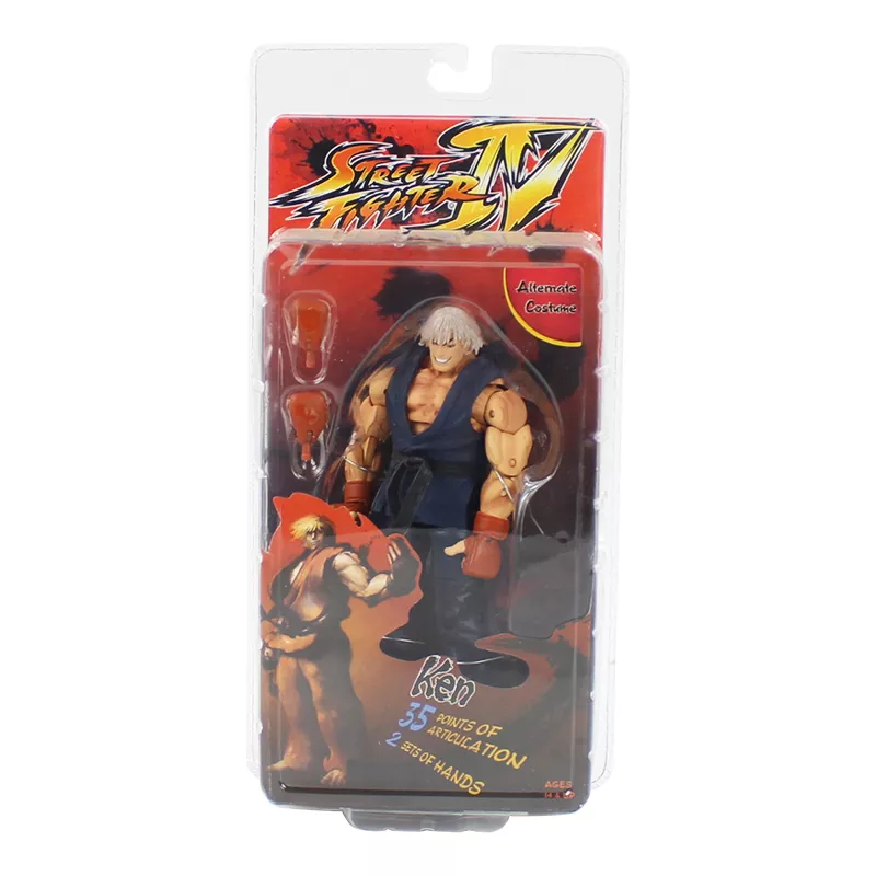 action figure street fighter ken preto 18cm Pelúcia Sonic Hedgehog Game Runner Knuckles 28cm