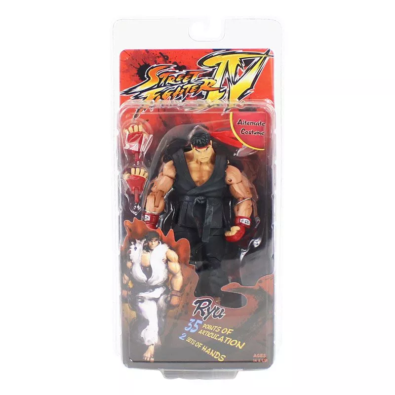 action figure street fighter ryu preto 18cm Pelúcia Sonic Hedgehog Game Runner Knuckles 28cm