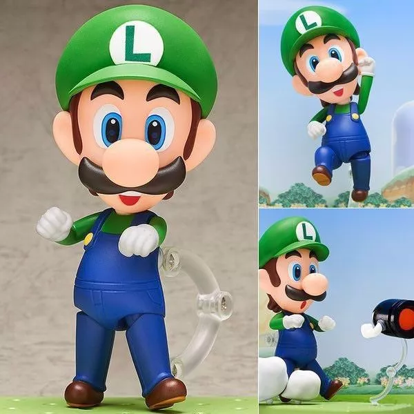 action figure super mario bros luigi nendoroid 393 Pelucia 22cm jogo super mario pelúcia odyssey cappy boneca super mario bros luigi yoshi macio brinquedo de pelúcia para crianças