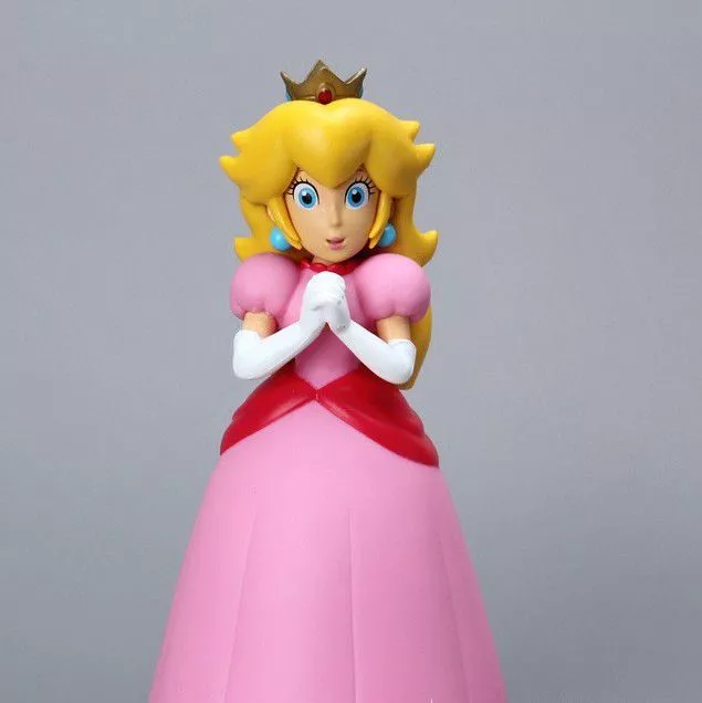 Action Figure Super Mario Bros Princesa Peach 14cm