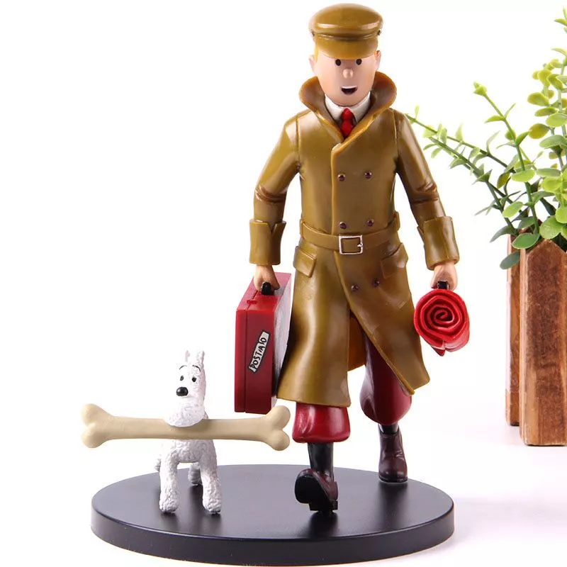 action figure the adventures of tintin figure hot toy and milou statue the adventures Brinco Morcego Black Bat Alloy Earrings Jewelry Male And Female Popular Animal Without Piercing Ear Pierced Gift Direct sales