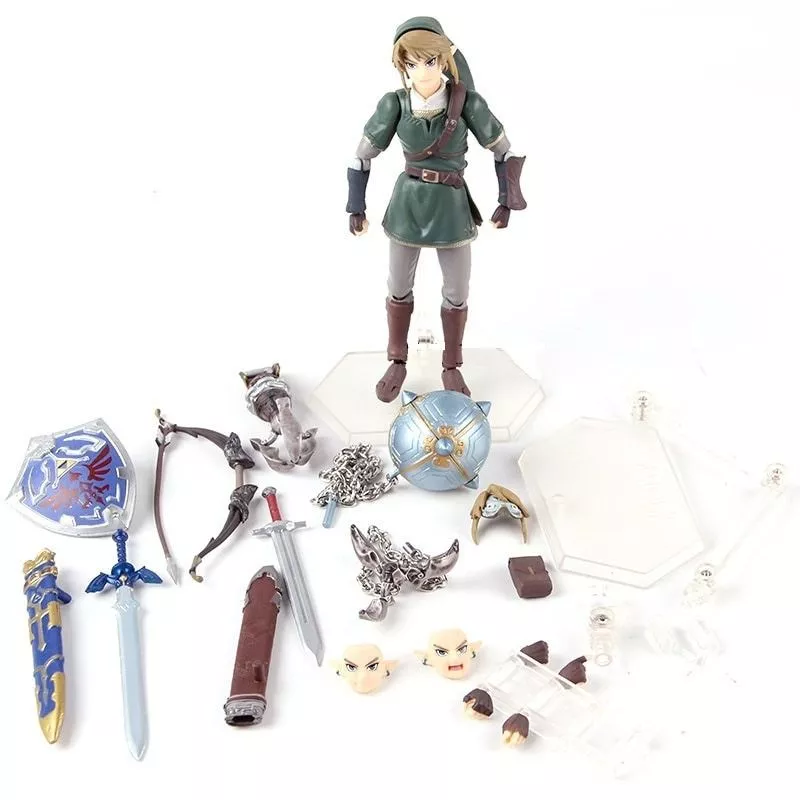 action figure the legend of zelda articulado game 1545 14cm Action Figure Legend of Zelda Game Espada 26cm