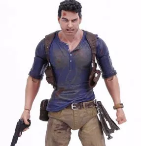 action figure uncharted 4 nathan drake 18cm Action Figure Uncharted 4 nathan drake arma edição final figura de ação brinquedo de modelo colecionável