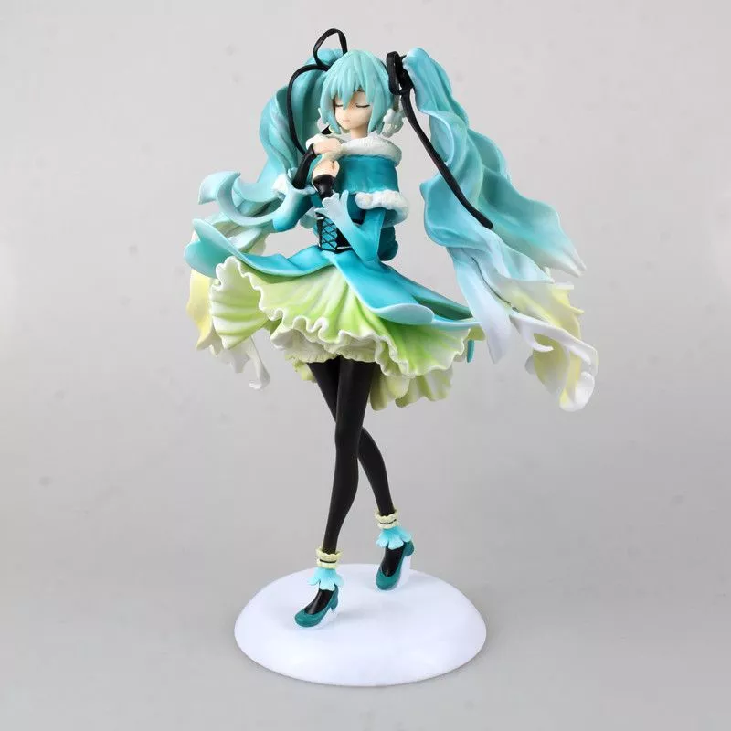 action figure vocaloid hatsune miku snow in summer 27cm crystal cats catty Pendant Necklace charms women fashion Jewelry free shipping summer beach party top quality AAAA+ rhinestones