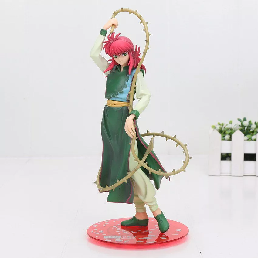 action figure yuyu hakusho demon fox kurama urameshi yuusuke hiei anime 25cm Protetor de Cabeça Demon Slayer Anime Kimetsu no Yaiba airou javali cosplay inverno quente pescoço protetor sono chapéu u-forma travesseiro menino menina papel boneca adereços dos desenhos animados boné