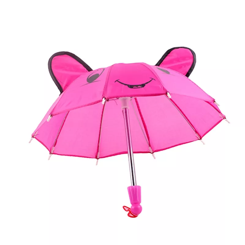 adoravel bonito guarda chuva acessorios criancas presentes adequados para Anel Lotus flor elegante de cor de prata de ouro rosa anel de flor de lótus oco de aço inoxidável para mulher