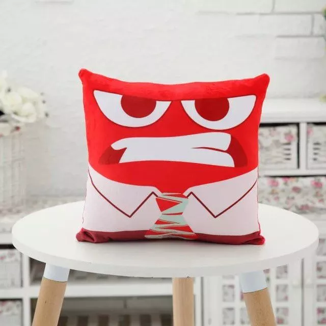almofada divertidamente inside out raiva anger 40cm Almofada Emoji Emoticon Aliviado 32cm
