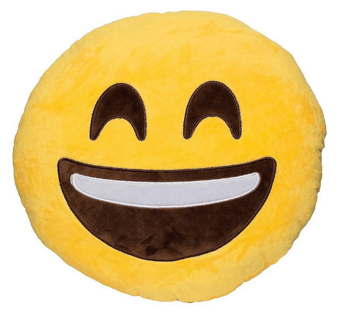 almofada emoji emoticon feliz 32cm Pelúcia Emoji Emoticon Ok 20cm