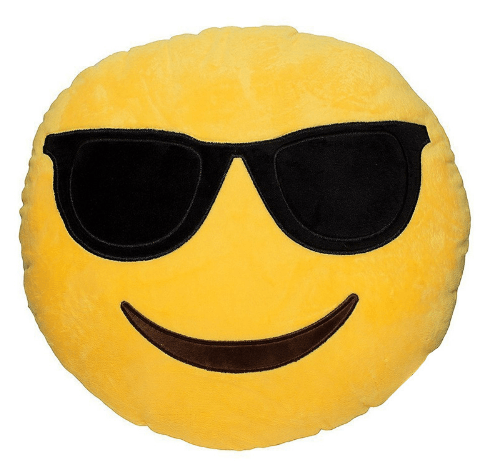 almofada emoji emoticon numa boa 32cm Pelúcia Emoji Emoticon Ok 20cm