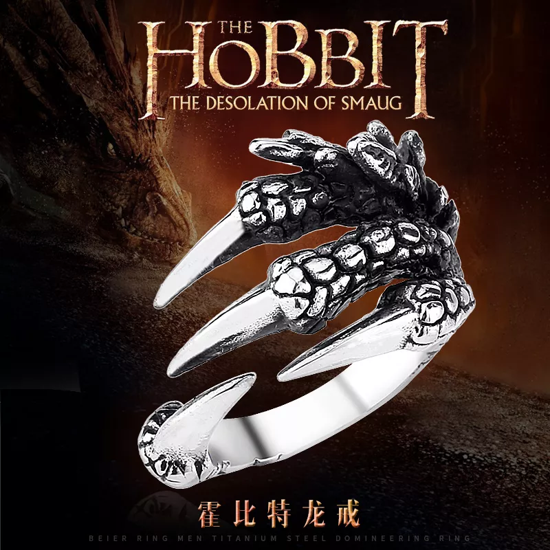 Anel Dragon Claw O Hobbit