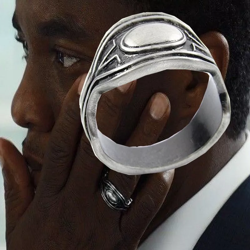 anel pantera negra wakanda tchallchalla preto pantera anel cosplay joias acessorios Anel Cores sortidas signet anel para homens quadrangle de aço inoxidável plana superior quadrado personalizado gravura jóias dos homens
