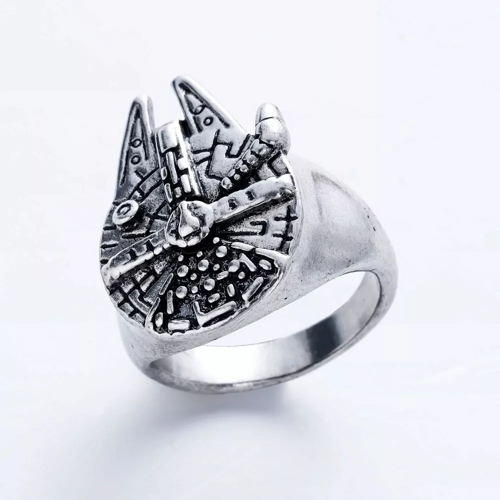 Anel Star Wars Nave Espacial Anakin Skywalker Prata