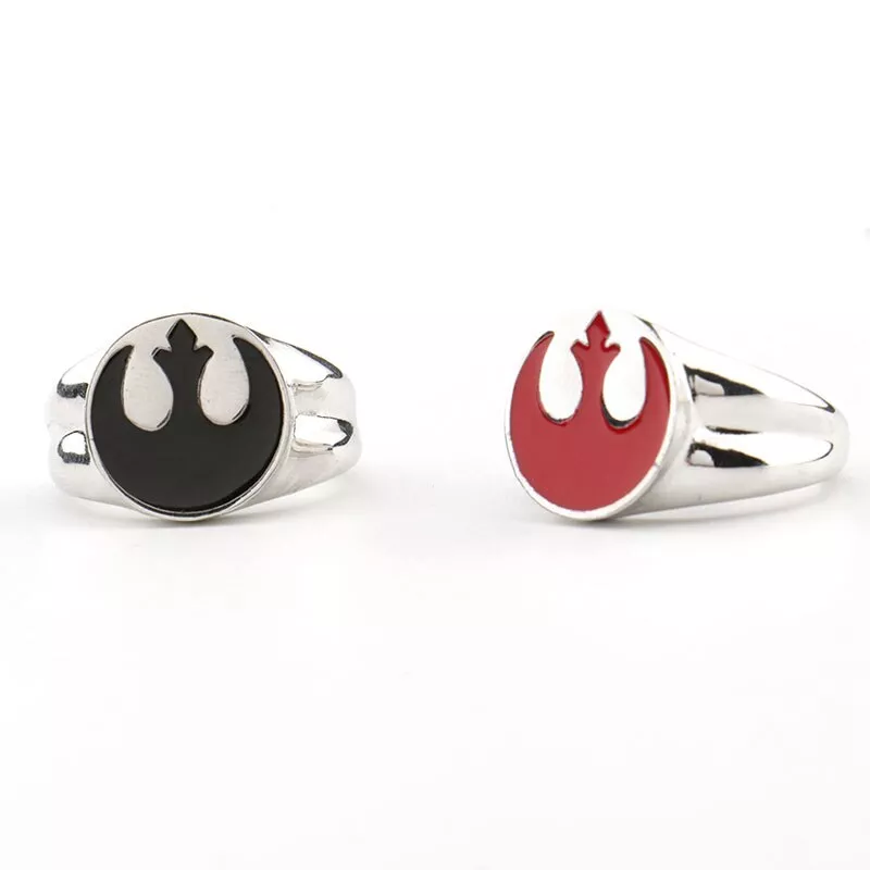 Anel Star Wars Rebel Alliance Preto/Vermelho