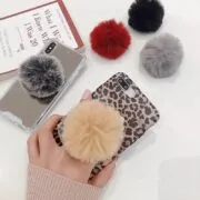 Anel universal suporte bonito bola de pelúcia suporte do telefone móvel colorido suporte do telefone celular suporte do telefone suporte acessório para todo o telefone