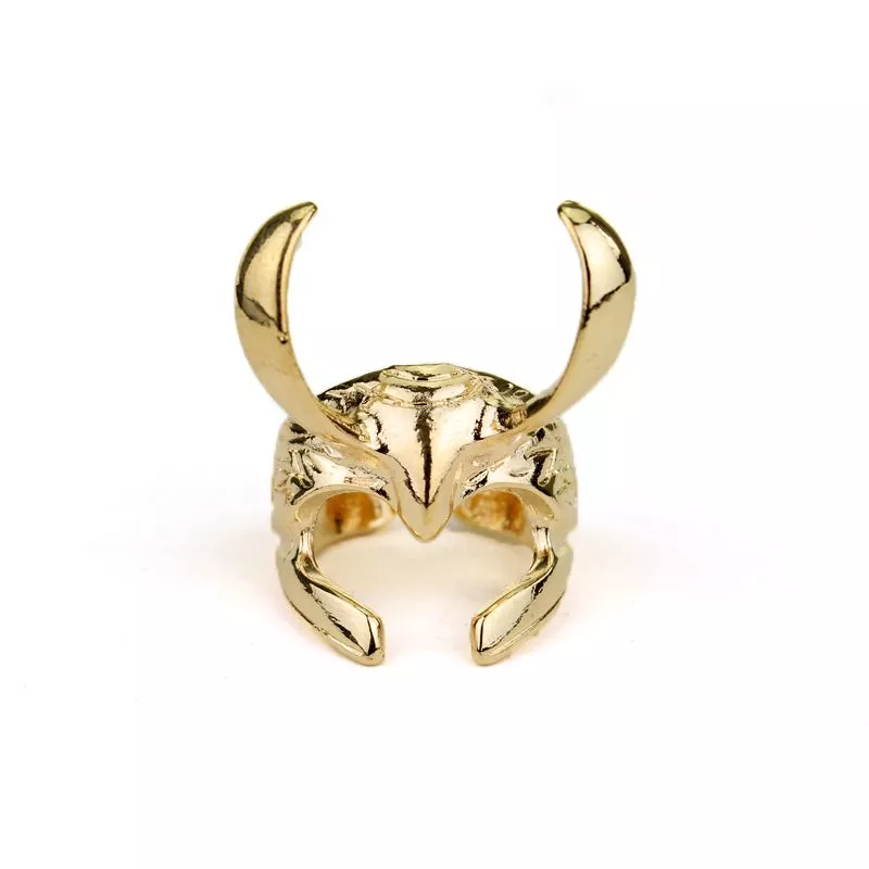anel vingadores marvel loki dourado Anel Dedo Para Celular 3 Ursos Metal 3cm #01