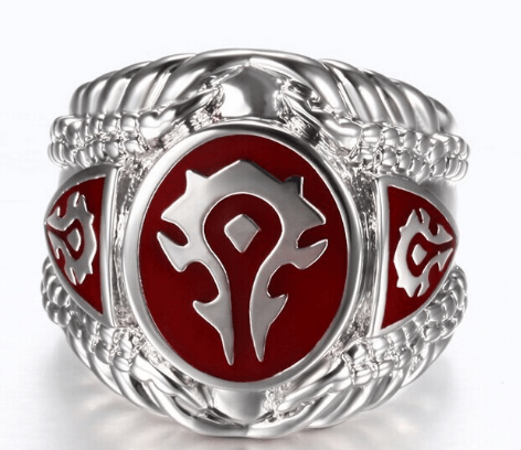 Anel World Warcraft Vermelho