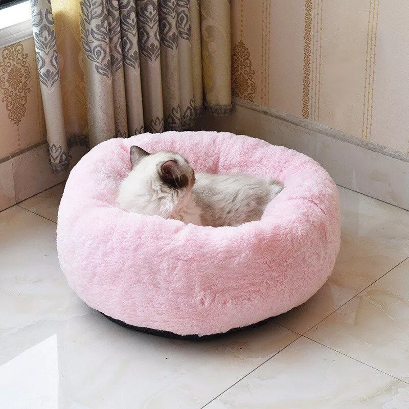 Animal de estimação ninho canil gato ninho de pelúcia inverno gato sono suprimentos para animais de estimação macio cama do cão lavável pelúcia canil profundo sono casa do cão