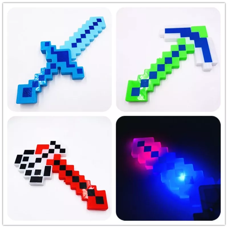 arma 1pc minecraft criativo luminoso vocal diamante espada machado arco e Camiseta 2019 Punisher Justiceiro Marvel Netflix