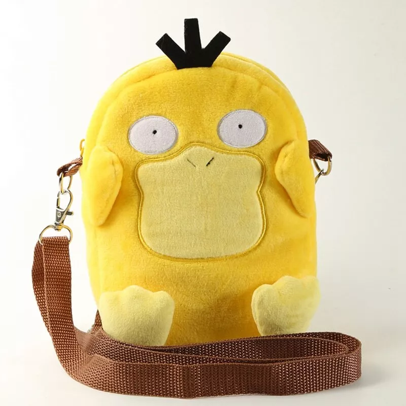 bolsa anime pokemon psyduck Brinco K-Pop masculinos da coréia, brincos de aço inoxidável de hip-hop em aço inoxidável com fecho para orelha unissex