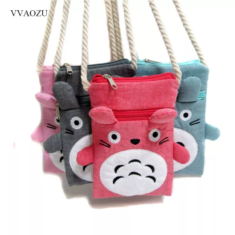 bolsa anime totoro bonito carteira caso bolsa para telefones portateis Colar crânio fones de ouvido estudante pingente colar personalidade casal retro punk masculino titânio aço hip hop colar