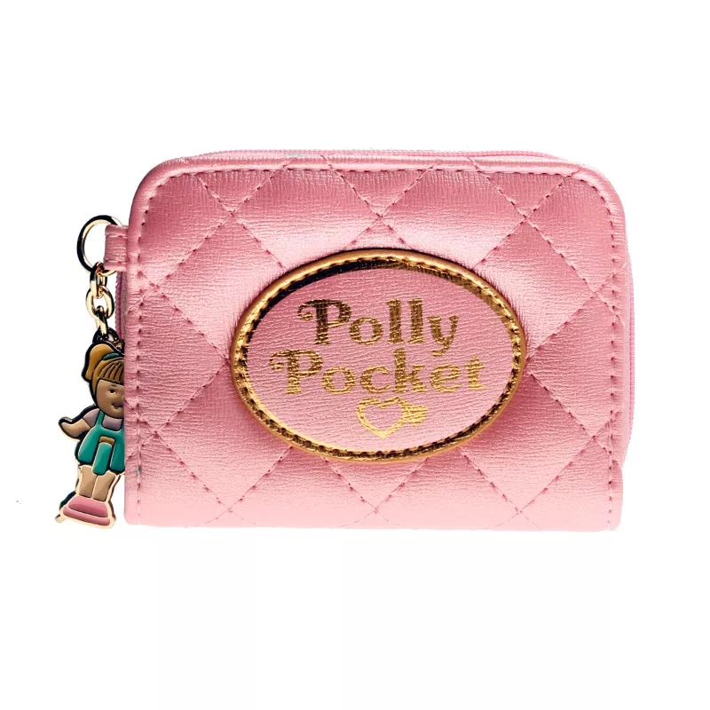 Bolsa carteiras feminina acolchoada, rosa de bolso, moedas femininas dft6717