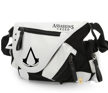 bolsa ombro pasta assassins creed Mochila Pasta Bolsa 2 Faces Marvel Comics