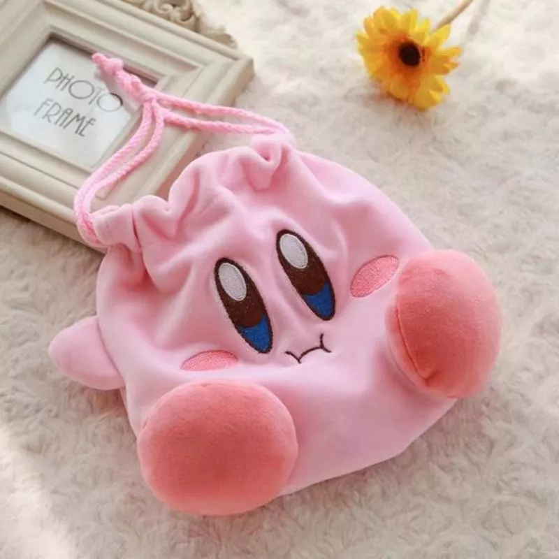 Bolsa saco Kirby Estrela Bolsa de Pelúcia Bolso Com Cordão Saco De Cordão de Pelúcia Saco De Moedas de Pelúcia bolsa de Moedas de Pelúcia Brinquedos meninas de Presente