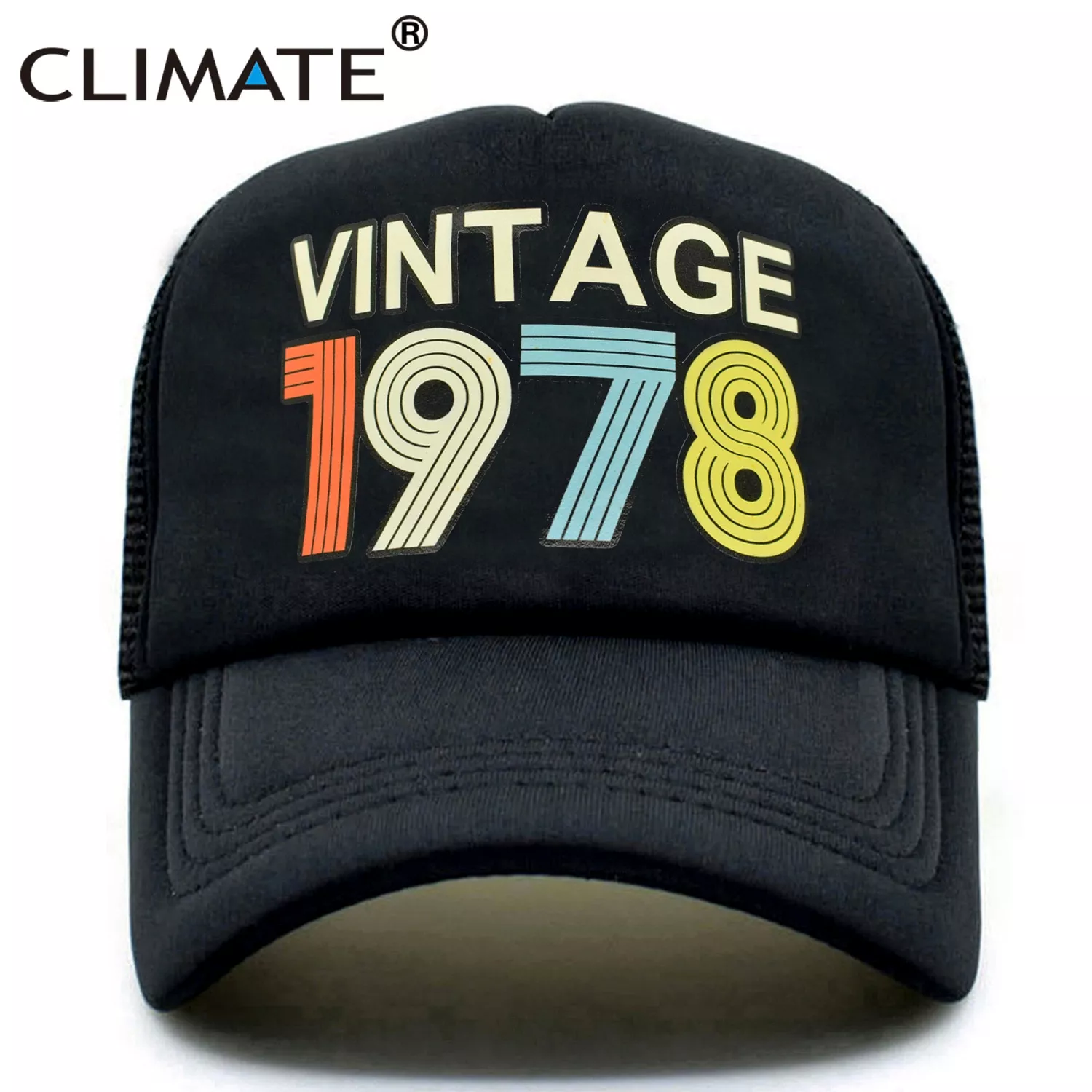 bone clima vintage 1978 bone 1978 vintage bone de caminhoneiro masculino Chapéu Unissex panamá balde reversível dobrável sólido preto branco plana boné de pescador para homem feminino militar panamá masculino ossos 2018