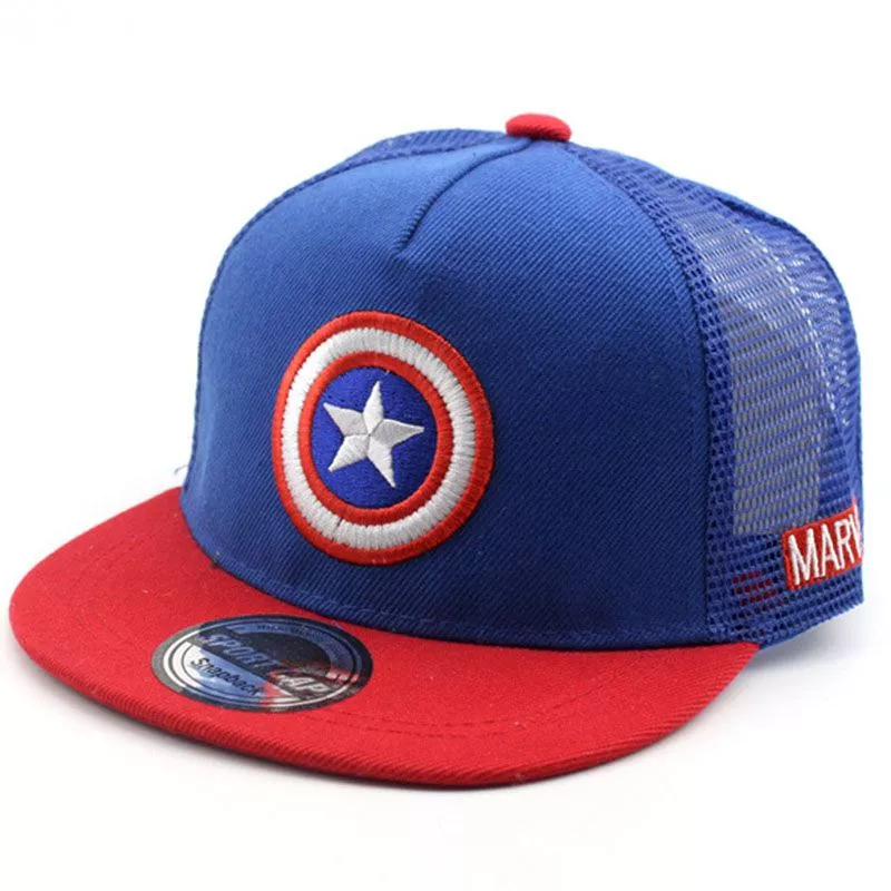 bone infantil capitao america escudo marvel azul Brinco Marvel Capitão América