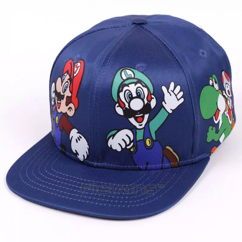 bone super mario bros mario luigi yoshi bones de beisebol chapeus planas chapeau Billie Eilish Bandana Headband Faixa de Cabelo Cosplay Headwear Hop Lenço Quadrado Verde