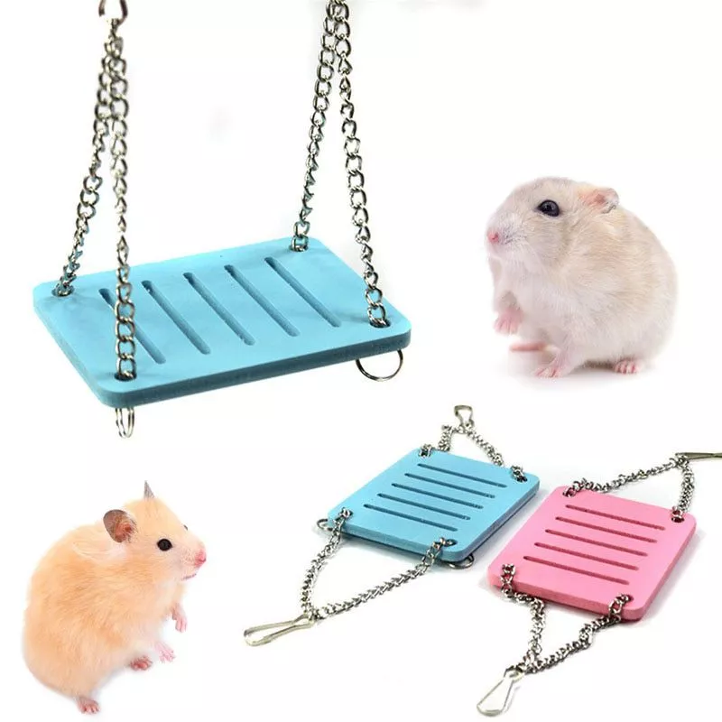 Bonito papagaio hamster balanço pequeno pendurado cama agitação suspensão casa adereços produtos para animais de estimação brinquedo gq999