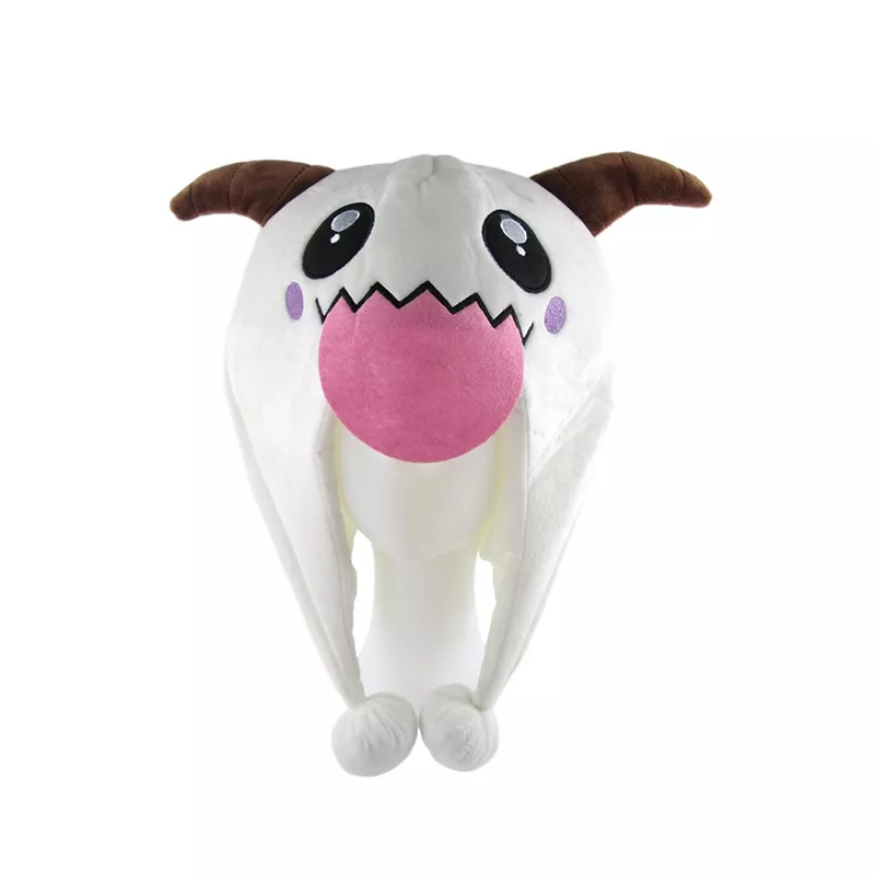 brdwn o poro bonito adoravel cosplay chapeu de pelucia gorro bone Touca Gorro Sapo Dos Desenhos Animados cor sólida malha chapéu do inverno chapéu morno Skullies cap beanie chapéu para o miúdo menino e menina 75