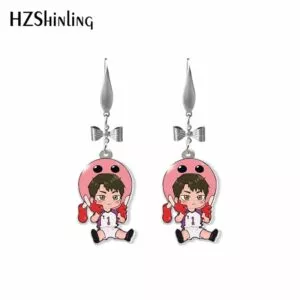 brinco anime haikyuu personagens cosplay epoxi acrilico dangles artesanal peixe Brinco Final Fantasy nuvem luta cosplay brincos um unidade