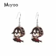 Brinco anime Isaac foster angels clássico dos desenhos animados personagens do jogo rachel isaac edward catherine epóxi acrílico balançar brincos