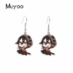 brinco anime isaac foster angels classico dos desenhos animados personagens do jogo Brinco anime demon slayer tanjirou nezuko zenitsu inosuke personagens acrílico epóxi dangles