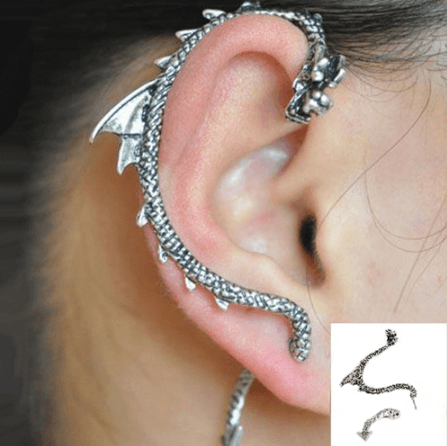 brinco ear cuff dragao Brinco Ear Cuff Dragão