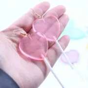 Brinco glitter coração doces brincos de lollipop resina doces brincos traje na moda estilo feminino menina jóias dropshipping