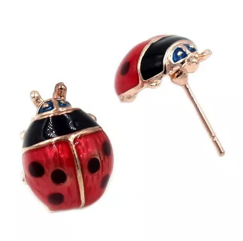 brinco joaninha Colar Ladybug Joaninha Raposa Colar de Pingente de Colar de Corrente de Ouro Cosplay Anime Partido Gargantilha de Jóias Na Moda Colar de Esmalte Mulheres