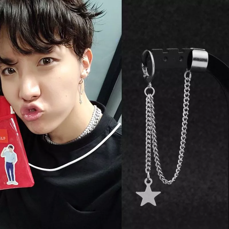 brinco kpop bangtan meninos album jimin estrela parafuso prisioneiro brincos de aco Pulseira Kpop bangtan meninos jung kook jungkook pulseira de jóias cadeia frisada pulseira de contas redondas pulseira atacado novo atacado