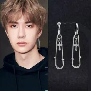 brinco kpop dna idol coreano meninos brincos de aco inoxidavel clipe de orelha pino Action Figure Japonês anime figura super sonico cavaleiro ver figura de ação collectible modelo brinquedos para meninos