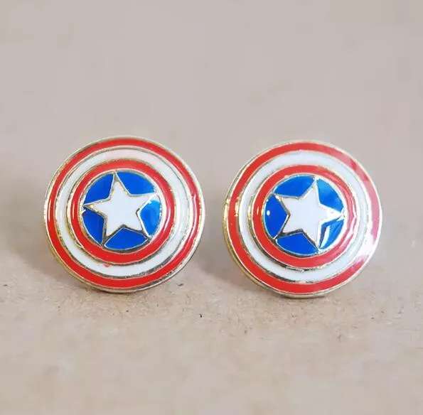 brinco marvel comics capitao america escudo Colar Como Treinar Seu Dragão gargantilha como treinar seu dragão esmalte pingente preto arma corrente punk jóias comic crianças ketting colar feminino