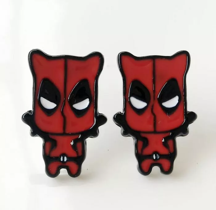 brinco marvel comics deadpool Colar Como Treinar Seu Dragão gargantilha como treinar seu dragão esmalte pingente preto arma corrente punk jóias comic crianças ketting colar feminino