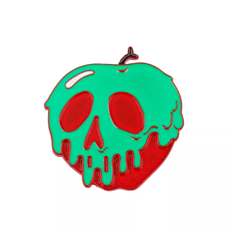 broche branca de neve maca envenenada snow white poison apple brooch skeleton pins Chapéu Kpop bangtan meninos moda boné de pesca pescador caminhadas ao ar livre legal unisex balde chapéu suga mesmo chapéu de pesca sol