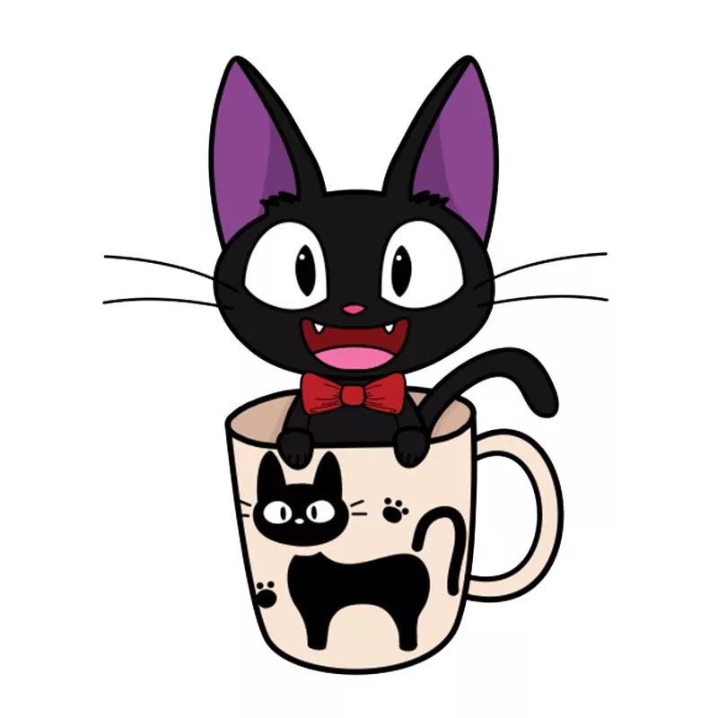 broche caneca de lapela pin servico de entrega de kiki jiji gato cracha Divulgado novo pôster para O Garoto E O Heron, próximo filme da Ghibli.