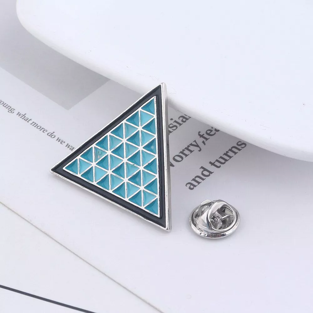 broche detroit become human emblema broche azul triangulo pinos broches para mulher Pelúcia Game Detroit: Become Human dbh connor rk800 pelúcia recheado travesseiro cosplay boneca coxim plushie brinquedo jogo cosplay prop