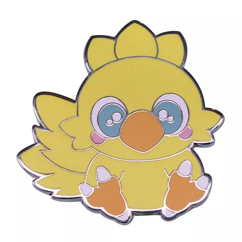 broche final fantasy chocobo badge cute gamer fandom stocking stuffer Colares femininos oco flor cristal medalhão ouro prata pingente longo colar moda jóias colar mujer 2019 presente