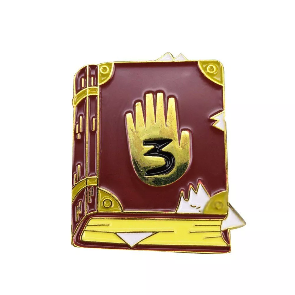 Broche Jornal 3 Livros de Gravity Falls