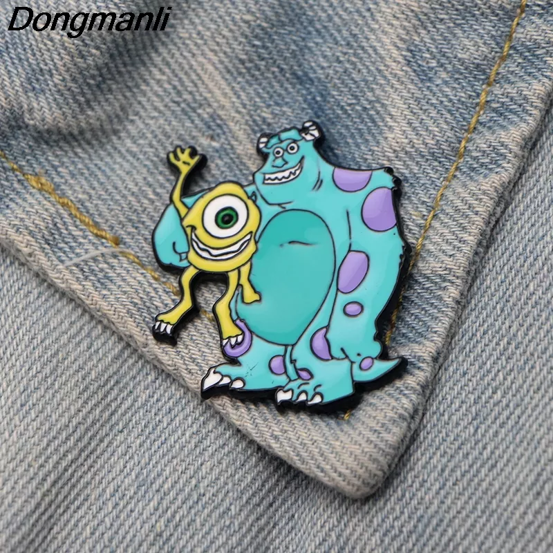 broche monstros s.a. dmlsky cartoon brooches cool enamel brooch for women men tie pins 100% Real Stainless Steel Hollow Flying Bird Necklace Unique Animal Jewelry Necklace Trend Jewelry Necklaces Personality Jewelry